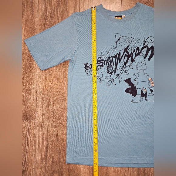 The Simpsons 2006 Bart Simpson T Shirt Light Blue Matt Groening Men's Size Small - Picture 4 of 5